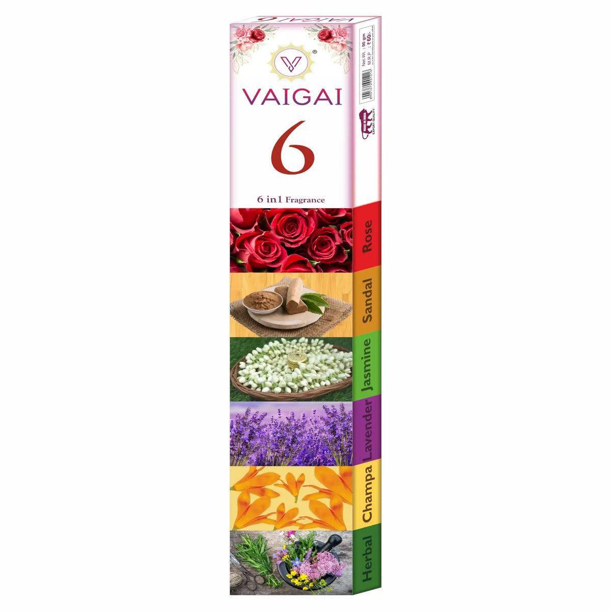 Vaigai 6in1 Agarbatti