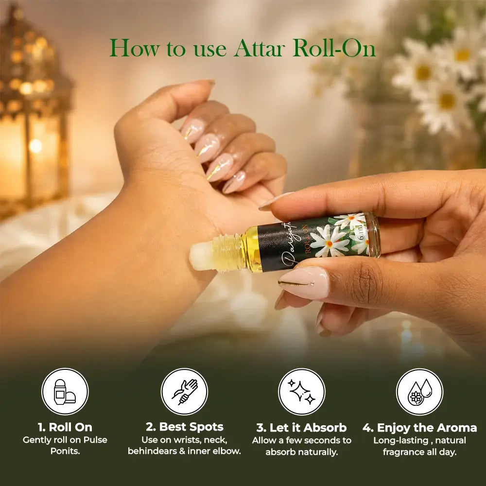 6ml Parijath Attar Vairis Rollon Perfume - 2
