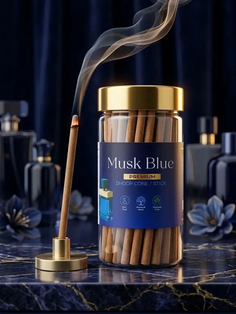 Vaigai Musk Blue Dhoop Stick