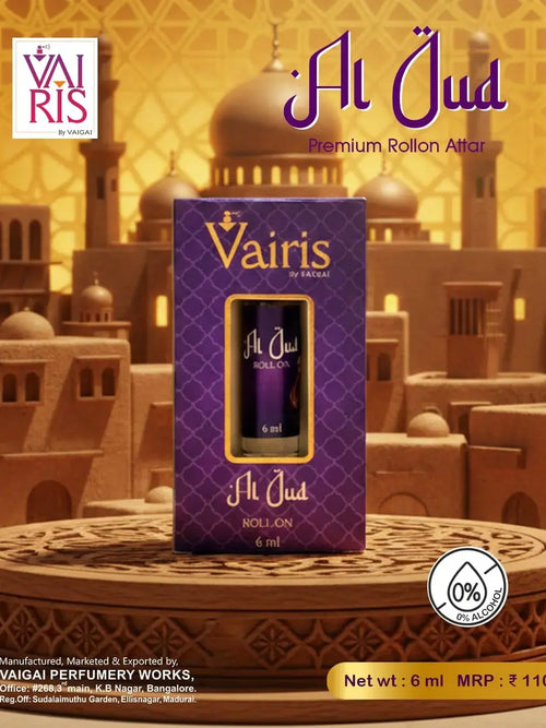6ml Al Oud Vairis Attar Rollon Perfume 