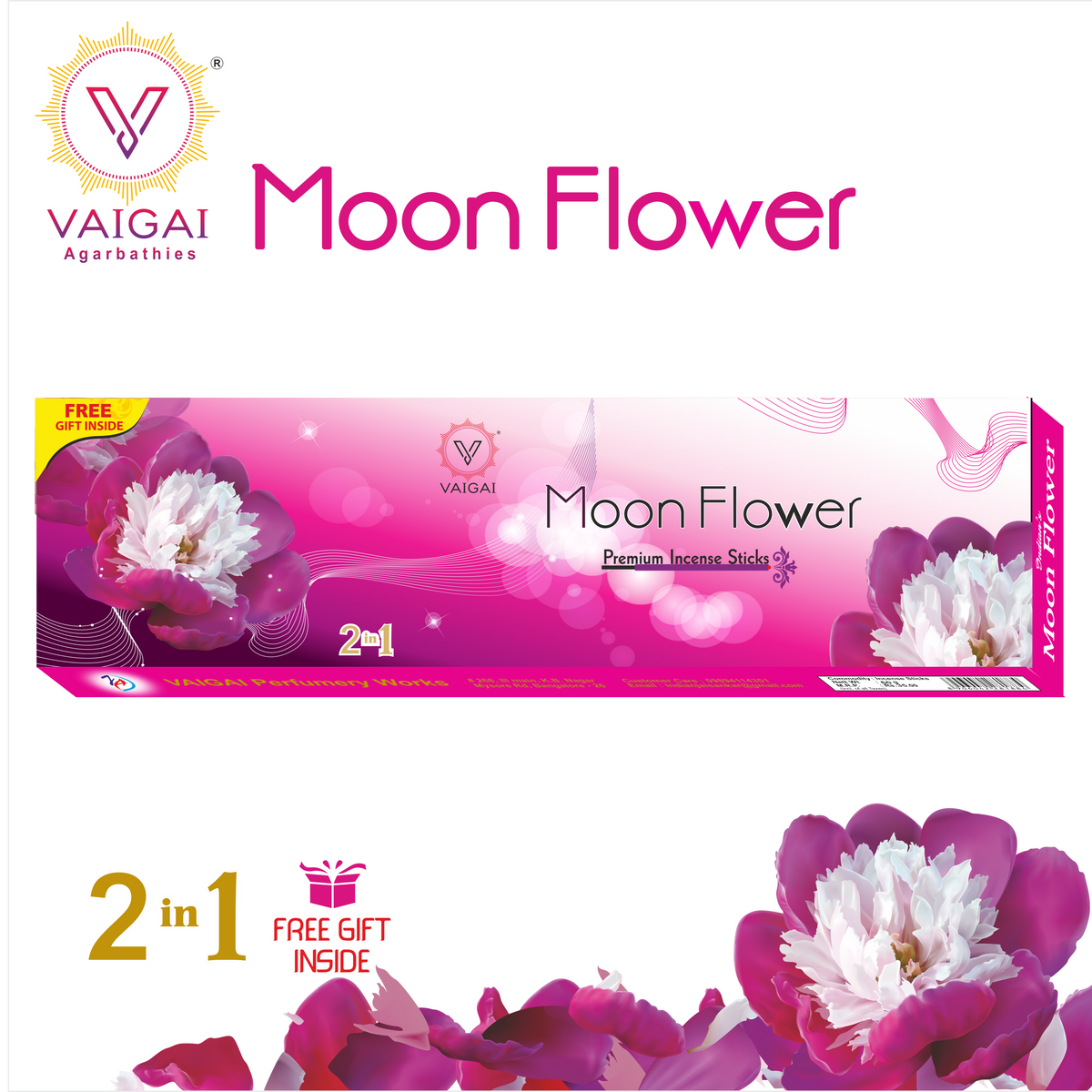 Moon Flower 2in1 Agarbatti