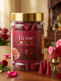 Rose Dhoop Cone Jar