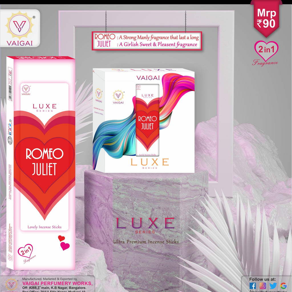 Vaigai Romeo Juliet 2in1- Luxe Agarbatti