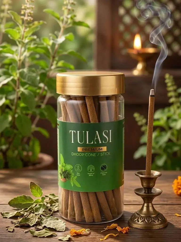 Tulasi Dhoop stick jar