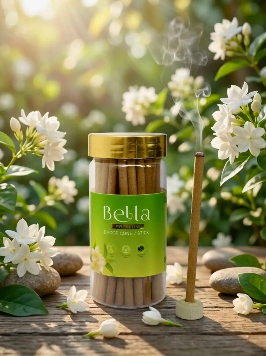 Vaigai Bella Dhoop Stick Jar