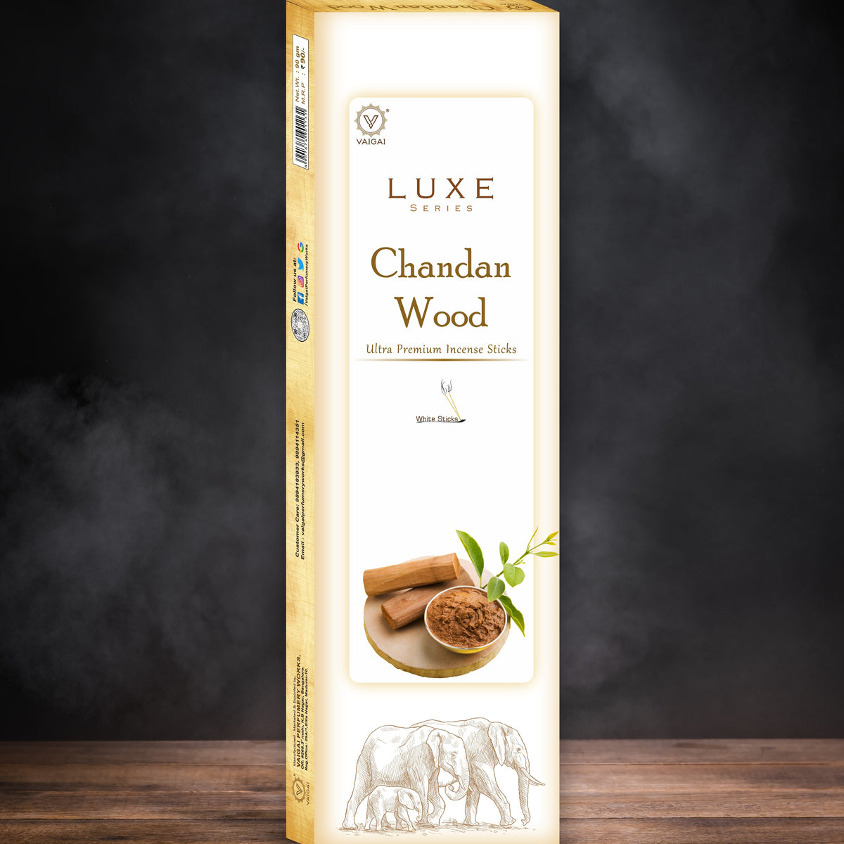 Vaigai Chandan Wood agarbatti- Luxe 